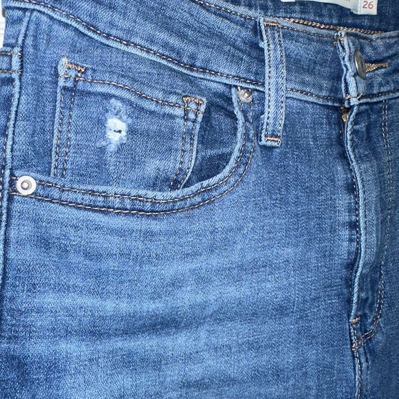 Levi Strauss Skinny Jeans Bundle Size 26 | 721 & 711 | Distressed Stretch Denim - Picture 6 of 17